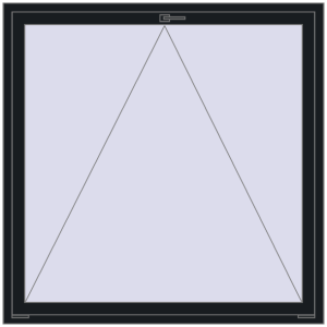 Cumpără Ferestre 1500x1500 mm OPTIMUM REHAU EURO 70 BLACK_COOL_110L-2 two-sided