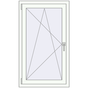 Cumpără Ferestre 650x1200 mm BASE REHAU EURO 60 RAL 9016 Traffic white two-sided