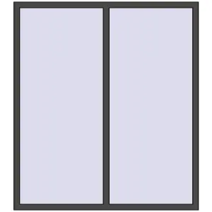 Cumpără Ferestre 1600x1800 mm ENERGY-SAVING REHAU SYNEGO MD BASALT_GREY two-sided