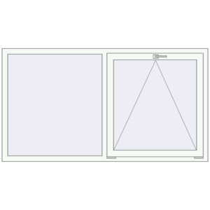 Cumpără Ferestre 1820x1000 mm OPTIMUM REHAU EURO 70 RAL 9016 Traffic white two-sided