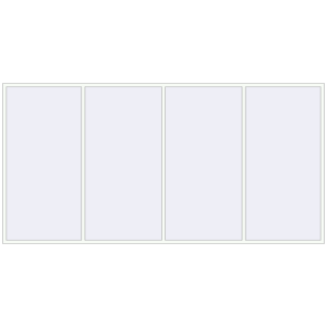 Cumpără Ferestre 4600x2300 mm ALU LIGHT A RAL 9016 Traffic white two-sided