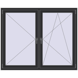 fereastră 1600x1300 - REHAU SYNEGO MD . Vedere din interior Cumpără Ferestre 1600x1300 mm ENERGY-SAVING REHAU SYNEGO MD ANTHRACITE_GREY_GLATT two-sided