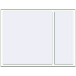 fereastră 1700x1300 - REHAU EURO-DESIGN 60 . Vedere din interior Cumpără Ferestre 1700x1300 mm BASE REHAU EURO 60 RAL 9016 Traffic white two-sided