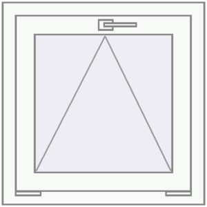 fereastră 560x560 - REHAU EURO-DESIGN 60 . Vedere din interior Cumpără Ferestre 560x560 mm BASE REHAU EURO 60 RAL 9016 Traffic white two-sided