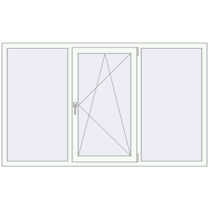 Cumpără Ferestre 2000x1200 mm REHAU ARTEVO RAL 9016 Traffic white two-sided