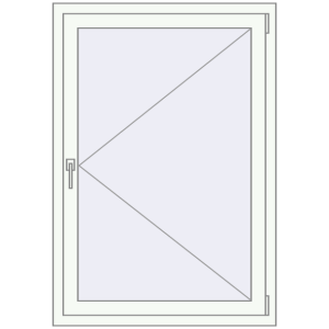 Cumpără Ferestre 900x1300 mm ALU LIGHT A RAL 9016 Traffic white two-sided