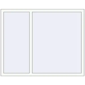 Cumpără Ferestre 1500x1200 mm REHAU BRILLANT DESIGN RAL 9016 Traffic white two-sided