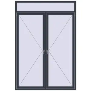 Cumpără Ferestre 1630x2380 mm OPTIMUM REHAU EURO 70 ANTHRACITE_GREY_STRUKTURAL two-sided