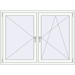 fereastră 1500x1100 - REHAU Brillant-Design . Vedere din interior Cumpără Ferestre 1500x1100 mm REHAU BRILLANT DESIGN RAL 9016 Traffic white two-sided