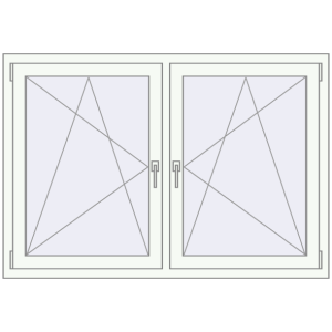 Cumpără Ferestre 1500x1000 mm OPTIMUM REHAU EURO 70 RAL 9016 Traffic white two-sided