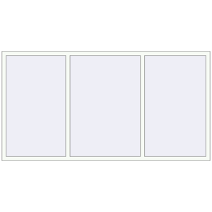 Cumpără Ferestre 2470x1300 mm BASE REHAU EURO 60 RAL 9016 Traffic white two-sided