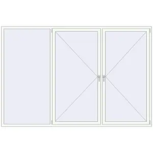 fereastră 3000x2000 - REHAU EURO-DESIGN 60 . Vedere din interior Cumpără Ferestre 3000x2000 mm BASE REHAU EURO 60 RAL 9016 Traffic white two-sided