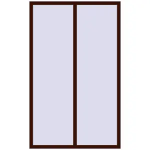 Cumpără Ferestre 1300x2100 mm ENERGY-SAVING REHAU SYNEGO MD BLACK_CHERRY two-sided