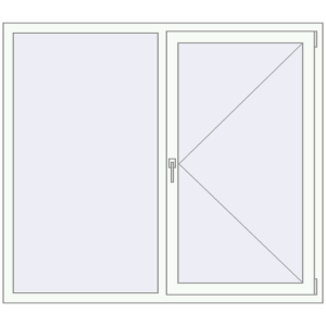 Cumpără Ferestre 1600x1400 mm OPTIMUM REHAU EURO 70 RAL 9016 Traffic white two-sided