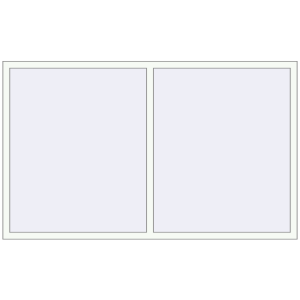 Cumpără Ferestre 2200x1300 mm BASE REHAU EURO 60 RAL 9016 Traffic white two-sided