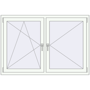 Cumpără Ferestre 1500x1000 mm OPTIMUM REHAU EURO 70 RAL 9016 Traffic white two-sided