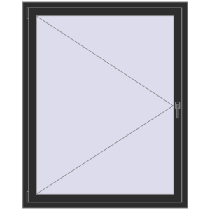 fereastră 1200x1500 - REHAU EURO-DESIGN 60 . Vedere din interior Cumpără Ferestre 1200x1500 mm BASE REHAU EURO 60 BLACK_STRUCTURAL two-sided