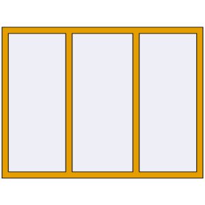 Cumpără Ferestre 1600x1200 mm ALU STANDARD 72 RAL 1004 Golden yellow two-sided