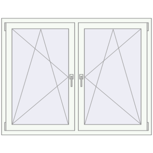 fereastră 1350x1100 - REHAU EURO-DESIGN 70 . Vedere din interior Cumpără Ferestre 1350x1100 mm OPTIMUM REHAU EURO 70 RAL 9016 Traffic white two-sided