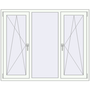 fereastră 1550x1250 - REHAU Brillant-Design . Vedere din interior Cumpără Ferestre 1550x1250 mm REHAU BRILLANT DESIGN RAL 9016 Traffic white two-sided