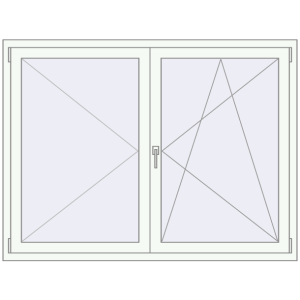 Cumpără Ferestre 1600x1200 mm REHAU ARTEVO RAL 9016 Traffic white two-sided