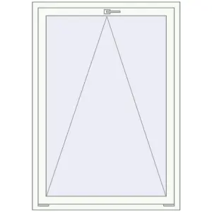 Cumpără Ferestre 1080x1520 mm BASE REHAU EURO 60 RAL 9016 Traffic white two-sided