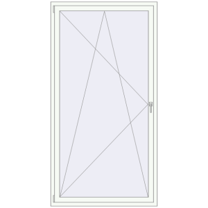 fereastră 1200x2300 - REHAU EURO-DESIGN 60 . Vedere din interior Cumpără Ferestre 1200x2300 mm BASE REHAU EURO 60 RAL 9016 Traffic white two-sided