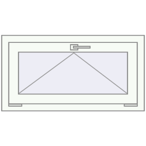 fereastră 900x450 - REHAU EURO-DESIGN 70 . Vedere din interior Cumpără Ferestre 900x450 mm OPTIMUM REHAU EURO 70 RAL 9016 Traffic white two-sided