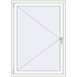fereastră 1000x1350 - REHAU EURO-DESIGN 60 . Vedere din interior Cumpără Ferestre 1000x1350 mm BASE REHAU EURO 60 RAL 9016 Traffic white two-sided