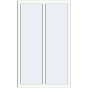 Cumpără Ferestre 860x1450 mm REHAU BRILLANT DESIGN RAL 9016 Traffic white two-sided