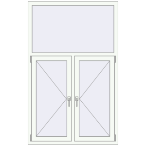 Cumpără Ferestre 1100x1750 mm BASE REHAU EURO 60 RAL 9016 Traffic white two-sided