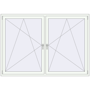 Cumpără Ferestre 2000x1400 mm OPTIMUM REHAU EURO 70 RAL 9016 Traffic white two-sided