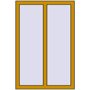Cumpără Ferestre 800x1200 mm ALU STANDARD 72 RAL 1005 Honey yellow two-sided