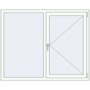 Cumpără Ferestre 1500x1200 mm OPTIMUM REHAU EURO 70 RAL 9016 Traffic white two-sided