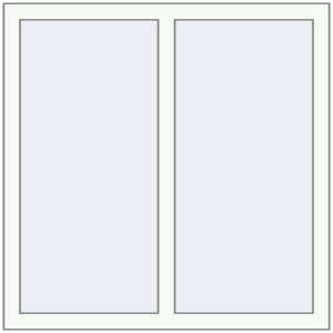 Cumpără Ferestre 1000x1000 mm BASE REHAU EURO 60 RAL 9016 Traffic white two-sided