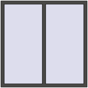 Cumpără Ferestre 1300x1300 mm BASE REHAU EURO 60 BASALT_GREY two-sided