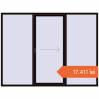 Prețuri Uși glisante de terasă 2700x2047 mm PATIO DOOR REHAU SYNEGO BLACK_BROWN two-sided. Preț: 17.411,33 lei