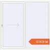 Prețuri Uși glisante de terasă 2300x2250 mm PATIO DOOR REHAU BRILLANT DESIGN RAL 9016 Traffic white two-sided. Preț: 13.807,80 lei