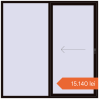 Prețuri Uși glisante de terasă 2200x2200 mm REHAU SYNEGO SLIDE BLACK_BROWN two-sided. Preț: 15.140,09 lei