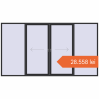 Prețuri Uși glisante de terasă 4000x2200 mm PATIO DOOR REHAU EURO 60 ANTHRACITE_GREY_GLATT two-sided. Preț: 28.557,89 lei