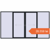 Prețuri Uși glisante de terasă 4000x2200 mm PATIO DOOR REHAU EURO 60 BLACK_COOL_110L-2 two-sided. Preț: 28.557,89 lei
