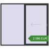 Prețuri Uși glisante de terasă 2500x2200 mm PATIO DOOR REHAU EURO 60 BLACK_STRUCTURAL two-sided. Preț: 2 085.71 EUR