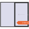 Prețuri Uși glisante de terasă 2500x2200 mm PATIO DOOR REHAU EURO 60 BLACK_STRUCTURAL two-sided. Preț: 2.453,55 €