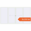 Prețuri Uși glisante de terasă 4000x2200 mm PATIO DOOR REHAU EURO 60 RAL 9016 Traffic white two-sided. Preț: 26.199,90 lei