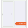 Prețuri Uși glisante de terasă 1800x2000 mm PATIO DOOR REHAU SYNEGO RAL 9016 Traffic white two-sided. Preț: 13.877,29 lei
