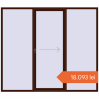 Prețuri Uși glisante de terasă 2650x2300 mm PATIO DOOR REHAU SYNEGO BLACK_CHERRY two-sided. Preț: 18.092,73 lei