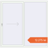 Prețuri Uși glisante de terasă 2140x2100 mm PATIO DOOR REHAU EURO 60 RAL 9016 Traffic white two-sided. Preț: 12.275,37 lei