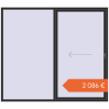 Prețuri Uși glisante de terasă 2500x2200 mm PATIO DOOR REHAU EURO 60 BLACK_STRUCTURAL two-sided. Preț: 2.085,71 €