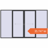 Prețuri Uși glisante de terasă 4000x2400 mm PATIO DOOR REHAU SYNEGO ANTHRACITE_GREY_GLATT two-sided. Preț: 35.747,04 lei