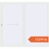 Prețuri Uși glisante de terasă 2500x2300 mm PATIO DOOR REHAU EURO 60 RAL 9016 Traffic white two-sided. Preț: 13.599,42 lei